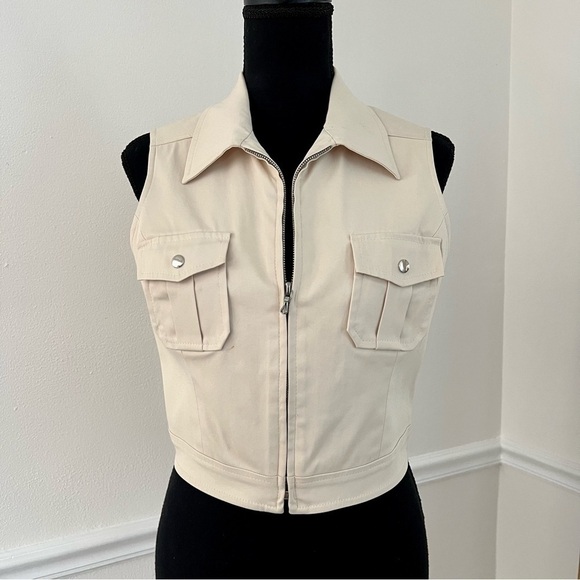 Vintage Bebe Cropped Vest - Picture 1 of 8